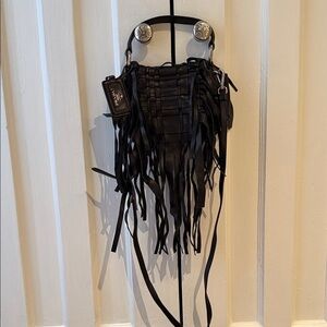 Prada Black Fringe Women's Bag
